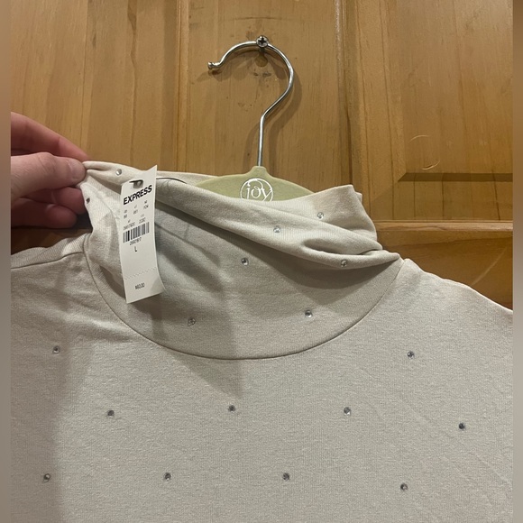 Express Jeweled Turtle Neck - Picture 4 of 4